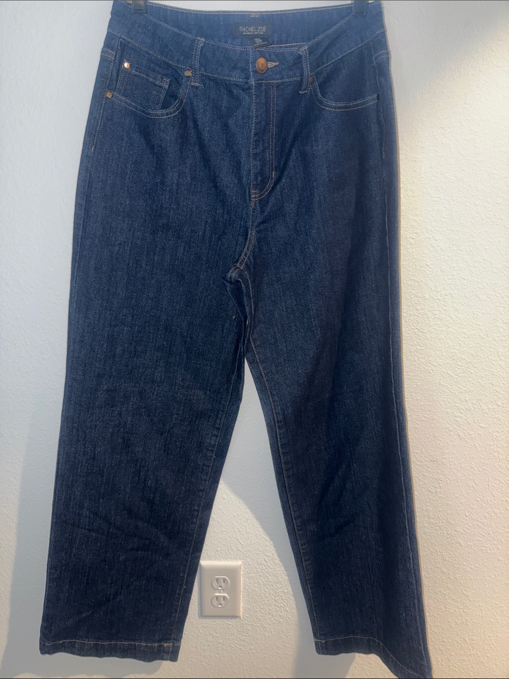 Rachel Zoe Women's Boot Cut Jeans in Dark Blue Denim